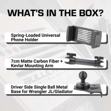 Bulletpoint Dash Mount for Jeep Wrangler JL & Gladiator