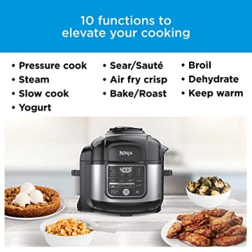 Ninja Foodi 10-in-1 Cooker Air Fryer 6.5 Quart Stainless Steel