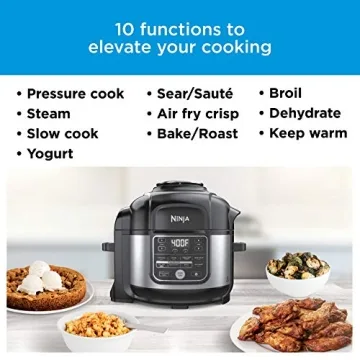 Ninja Foodi 10-in-1 Cooker Air Fryer 6.5 Quart Stainless Steel