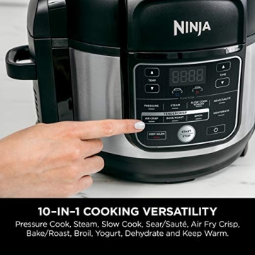 Ninja Foodi 10-in-1 Cooker Air Fryer 6.5 Quart Stainless Steel