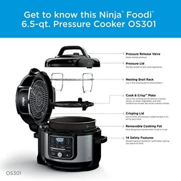 Ninja Foodi 10-in-1 Cooker Air Fryer 6.5 Quart Stainless Steel