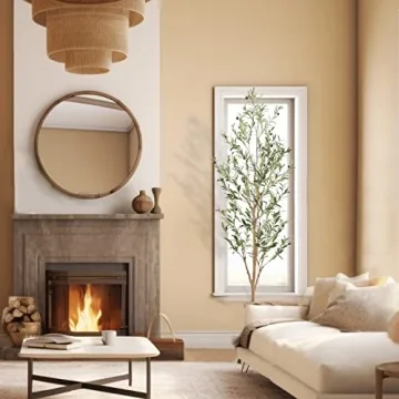 Bellacat Faux Olive Tree 7ft for Home & Office Decor