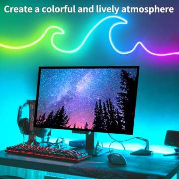 segrass 100ft LED neon Lights with Remote APP Control IP65 Waterproof Flexible Neon LED Strip Lights 24v RGB LED neon Rope Lights for Bedroom Room Outdoors Decor（2 Rolls of 50ft