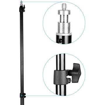 Neewer 2 Packs 660 LED Video Light with Stand Kit, Dimmable Bi-Color 3200K~5600K CRI96+ Video Lighting with 75” Light Stand, U-Bracket and Barndoor for Photography/YouTube/Gaming/Live Streaming/Zoom