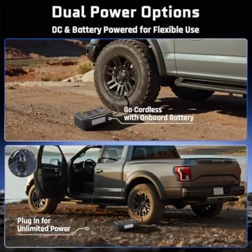 Portable Tire Inflator with 12000mAh Battery Power