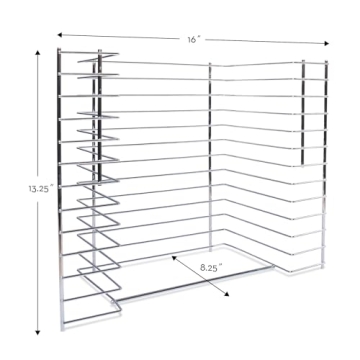 Melissa & Doug Deluxe Metal Wire Puzzle Storage Rack Organizer for Kids