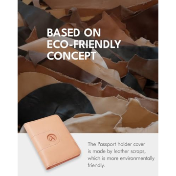 ALLIVE Genuine Leather Passport Holder with AirTag Slot