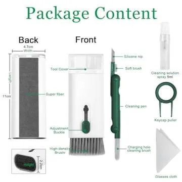 walrfid Laptop Phone Screen Cleaner Spray Computer Keyboard Earbud Cleaning Kit for Mac MacBook iPho...