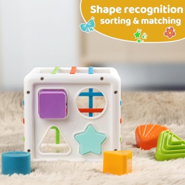 LiKee Montessori Shape Sorter for Fine Motor Skills