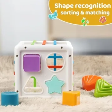 LiKee Montessori Shape Sorter for Fine Motor Skills