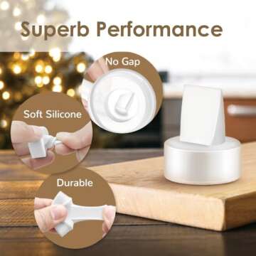 Maymom 18mm Flanges & Duckbill Valve for Spectra Pumps