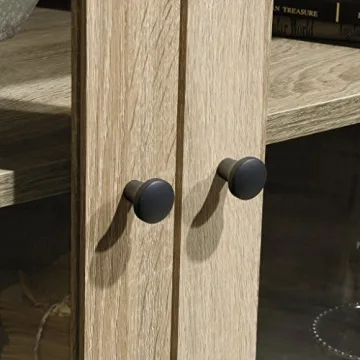 Sauder 420035 North Avenue Display Cabinet, For TVs up to 32", Charter Oak finish