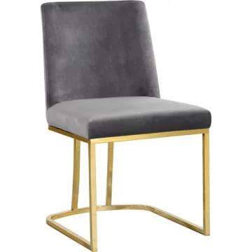Meridian Heidi Collection Velvet Dining Chair Set of 2