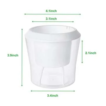 MNKNENG 12 Pack Self Watering Pots for Indoor Plants 4.3 Inch Small Self-Watering Planter Pots with ...