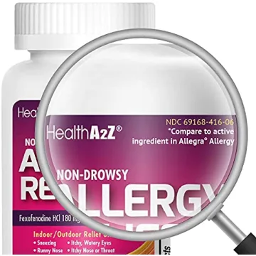 Affordable HealthA2Z Allergy Relief Fexofenadine 180mg