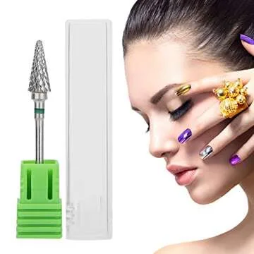 Manicure Drill Bit Tungsten Steel Nail Art Manicure Drill Bits Electric Pedicure Manicure Grinding H...