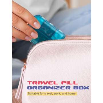 Compact DIY Travel Pill Organizer Set with Labels