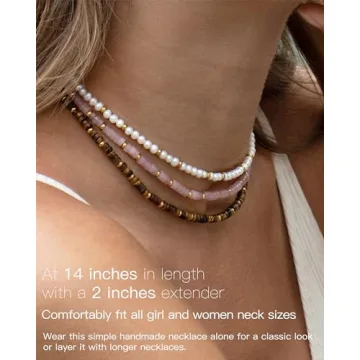 MIDDLUX Shell Choker Necklace Elegant Beach Jewelry for Women