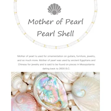 MIDDLUX Shell Choker Necklace Elegant Beach Jewelry for Women
