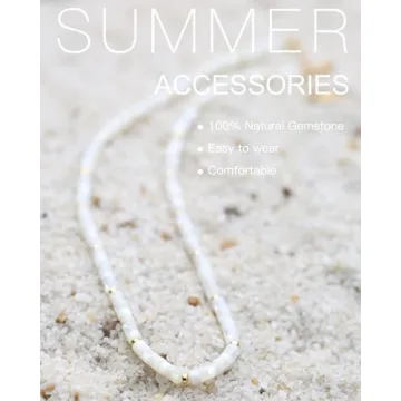 MIDDLUX Shell Choker Necklace Elegant Beach Jewelry for Women