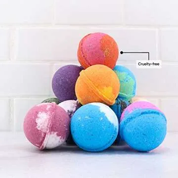 Sky Organics Bath Bomb Gift Set for Body to Soak, Nourish & Relax, 6 ct.