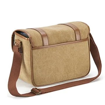 Evecase Classic Camera Bag - Stylish DSLR Shoulder Case