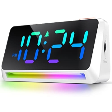LED Digital Clock for Bedroom, Super Loud Alarm Clock for Heavy Sleepers Adults, Teens | Simple Plug...