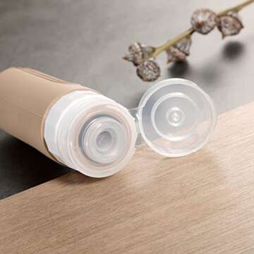 Mrsdry Travel Bottles for Toiletries, Tsa Approved 3oz Travel Size Containers BPA Free Leak Proof Re...