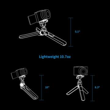 PGYTECH MANTISPOD 2.0 Mini Tripod for Camera Vlogging Tripod Small Travel Tripod for Sony/Canon/Nikon/Fujifilm SLR DSLR Pocket Stand Video Vlog Desktop Shooting Selfie Mount