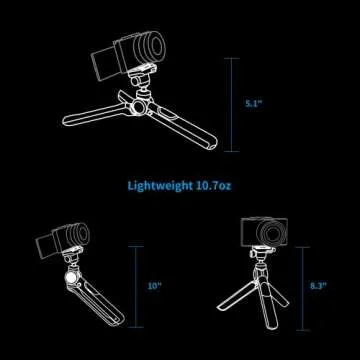 PGYTECH MANTISPOD 2.0 Mini Tripod for Camera Vlogging Tripod Small Travel Tripod for Sony/Canon/Nikon/Fujifilm SLR DSLR Pocket Stand Video Vlog Desktop Shooting Selfie Mount