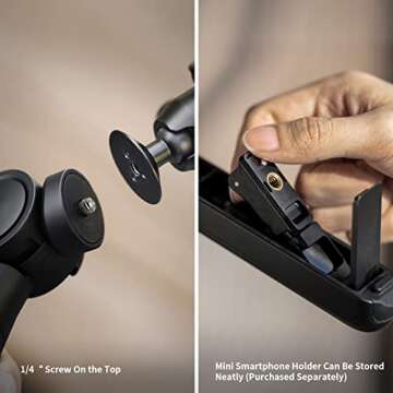 PGYTECH MANTISPOD 2.0 Mini Tripod for Camera Vlogging Tripod Small Travel Tripod for Sony/Canon/Nikon/Fujifilm SLR DSLR Pocket Stand Video Vlog Desktop Shooting Selfie Mount