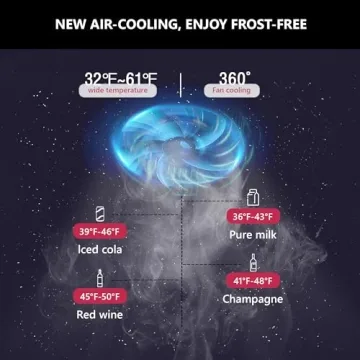 Icyglee Beverage Refrigerator 126 Can Mini Fridge
