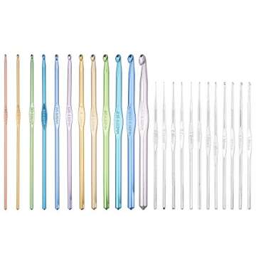 51-Piece Crochet Hooks Set, Durable Tools for All