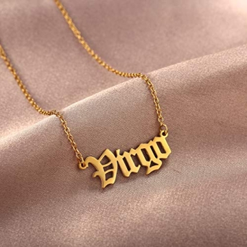 Gorgeous Virgo Zodiac Necklace Gold Plated Pendant Gift