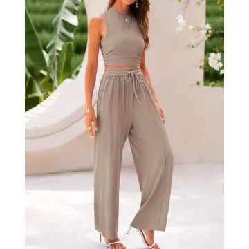 BTFBM Women Summer 2 Piece Outfits 2025 Beach Set
