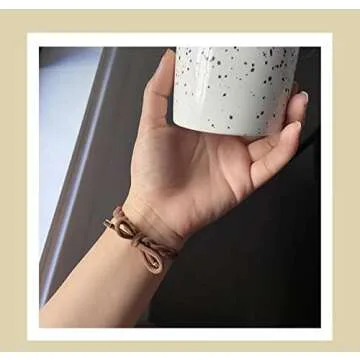 12 Pcs Hair Ties with Bow and Braided Design - High Elastics Ponytail Holders, Bracelets for Women, Girls (3 Colors) - No Damage, No Crease - For Thick, Thin, and Curly Hair