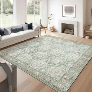 Soalmost 3x5 Area Rugs, Washable Rug, Small Stain Resistant Area Rug for Living Room Bedroom Kitchen...