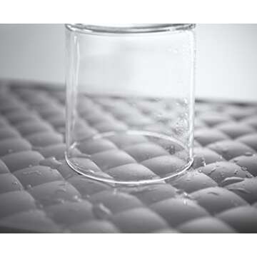 KOHLER K-8628-CHR Wine Glass Drying Rack, Wine Glasses Rack Organizer, Folding Drying Rack for 6 Wine Glasses, Charcoal