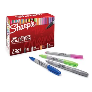 Sharpie Ultimate Markers Set | 72 Assorted Fine & Ultra-Fine Tips