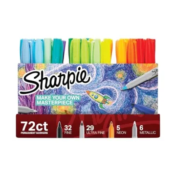 Sharpie Ultimate Markers Set | 72 Assorted Fine & Ultra-Fine Tips