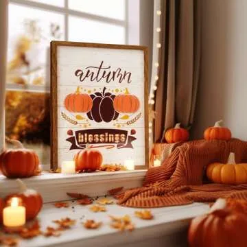 ArtbyHannah's 3D Framed Fall Wall Art Decor for Home
