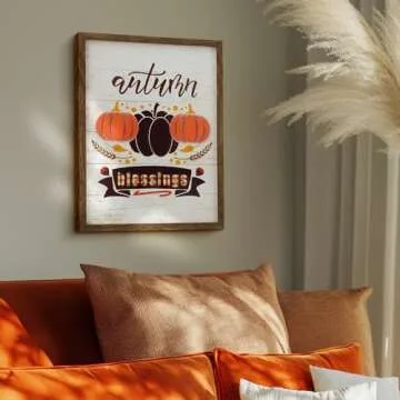 ArtbyHannah's 3D Framed Fall Wall Art Decor for Home