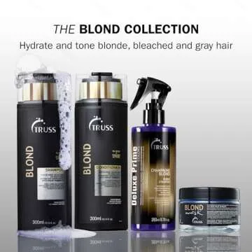 Truss Deluxe Prime Champagne Blond Toner - Violet Purple Spray Treatment Neutralizes Warm, Brassy Yellow Tones On Blonde, Highlighted, Silver And Bleached Hair For The Perfect Platinum Effect.