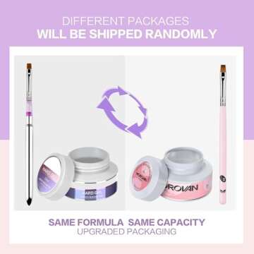 Morovan Hard Gels LED/UV Builder Nail Gel Sculpting Extension Strengthen UV Art Manicure Set with Forms