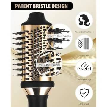 BEITMISS Hair Dryer Brush for Fast Salon-Quality Styling
