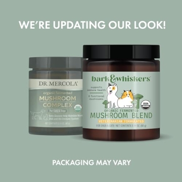 Bark & Whiskers Organic Fermented Mushroom Supplement for Pets