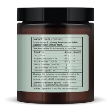 Bark & Whiskers Organic Fermented Mushroom Supplement for Pets