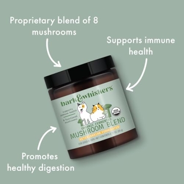 Bark & Whiskers Organic Fermented Mushroom Supplement for Pets