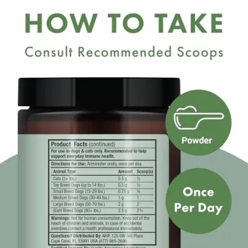 Bark & Whiskers Organic Fermented Mushroom Supplement for Pets