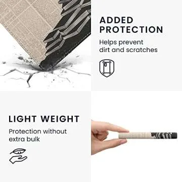 kwmobile Case Compatible with Amazon Kindle Paperwhite 11 Generation 2021 Case - PU Cover for Kindle Paperwhite Case w/Strap - Girl and Books Black/Beige